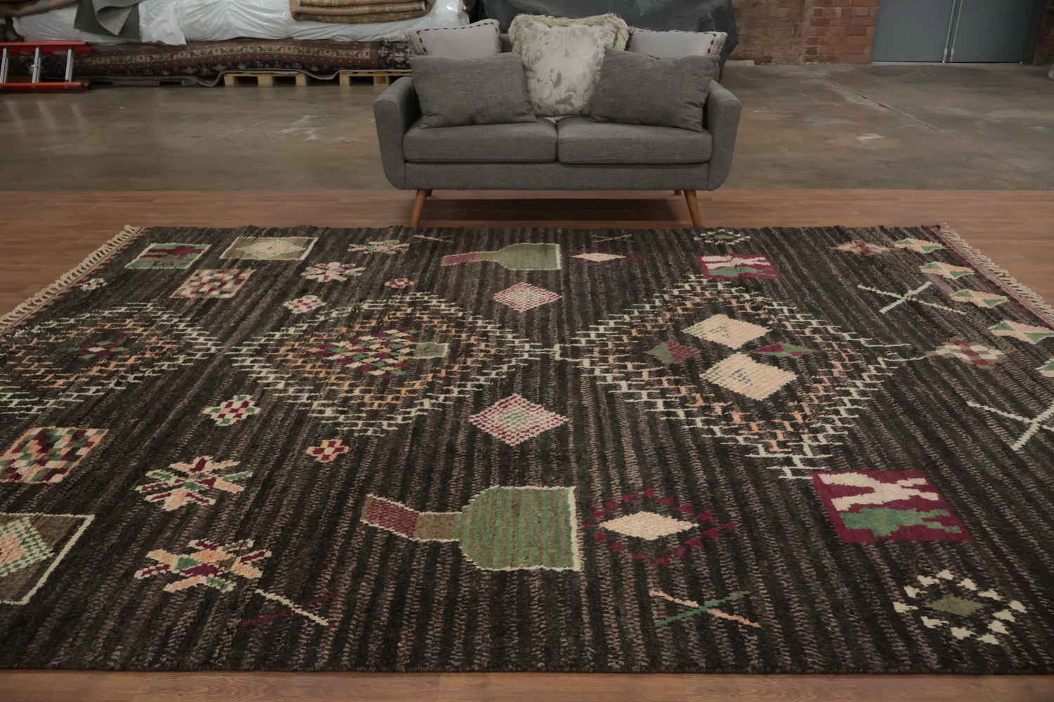 Bold Moroccan Wool Area Rug 9x13 Adding Texture to Your Interior Design