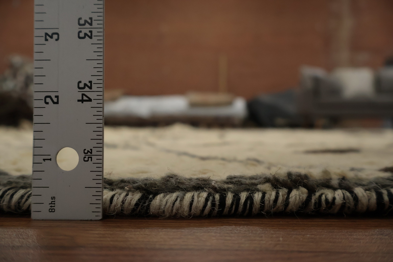 Sophisticated Moroccan Area Rug 8x11 with Subtle Tribal Detailing