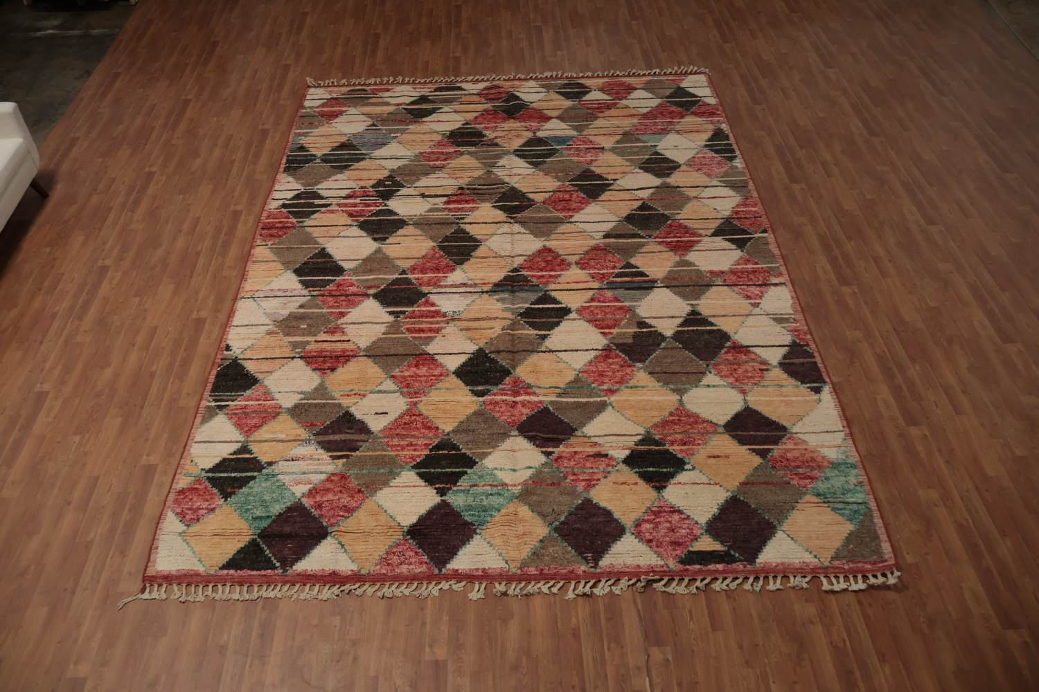 Rustic Charm Diamond Moroccan Large Rug 10x14 to Enrich Any Living Space