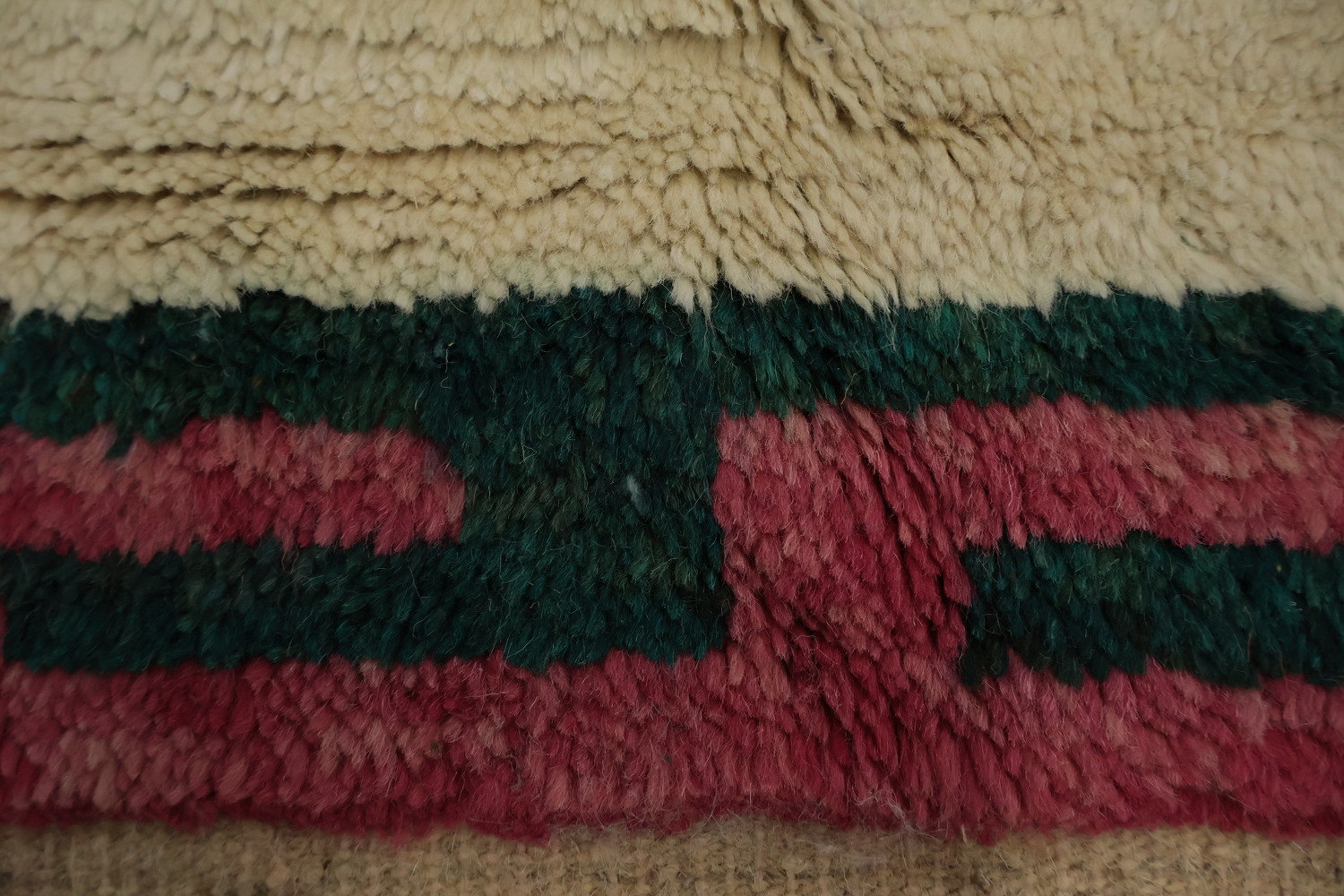 Handcrafted Moroccan Wool Area Rug 6x9 Geometric Design