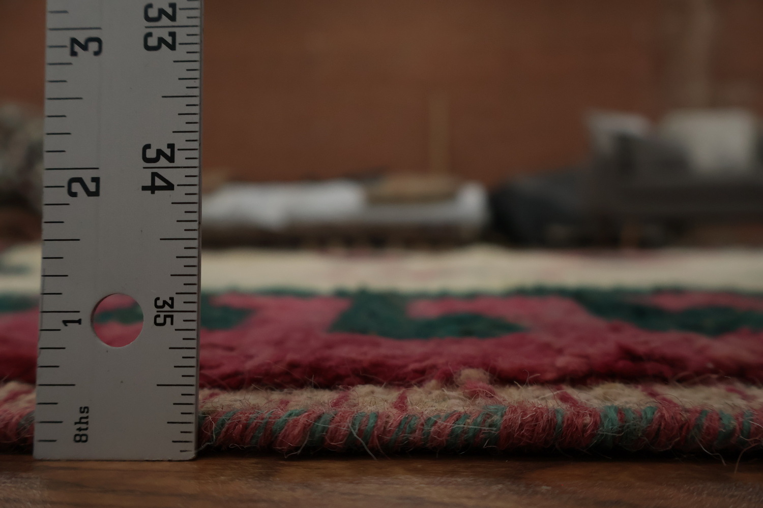 Handcrafted Moroccan Wool Area Rug 6x9 Geometric Design