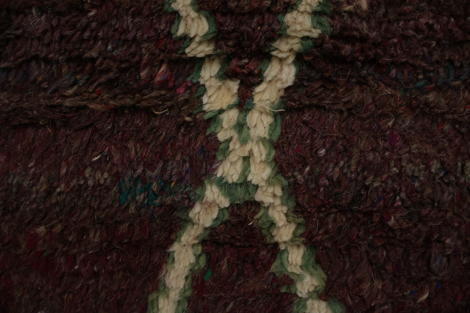 Geometric Moroccan Wool Area Rug 9x13