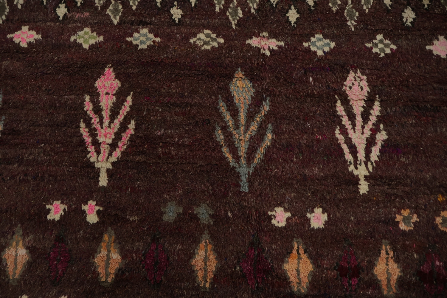 Geometric Moroccan Wool Area Rug 9x13