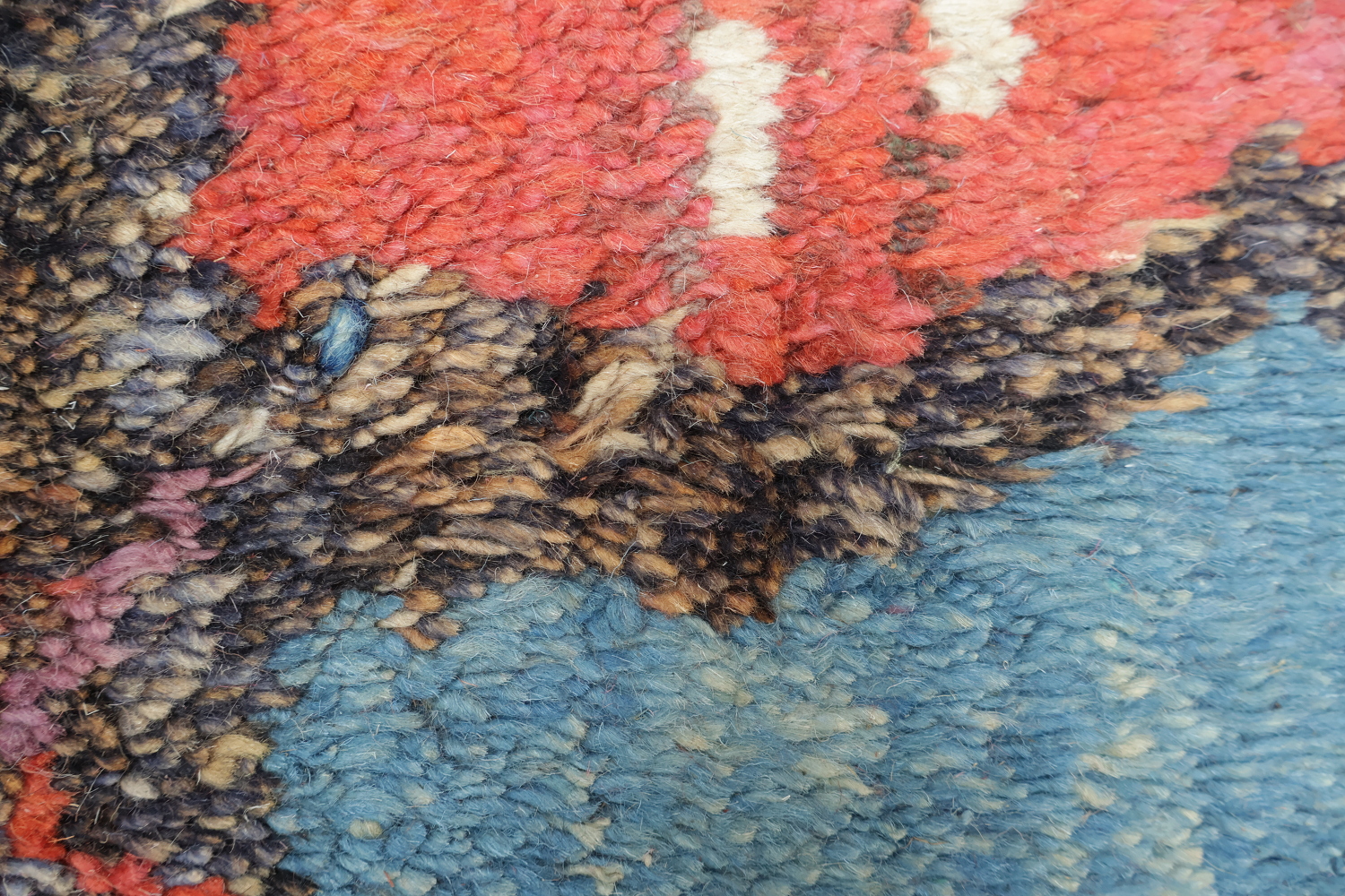 Artisan Handmade Authentic Moroccan Rug with Colorful Patterns 6x10