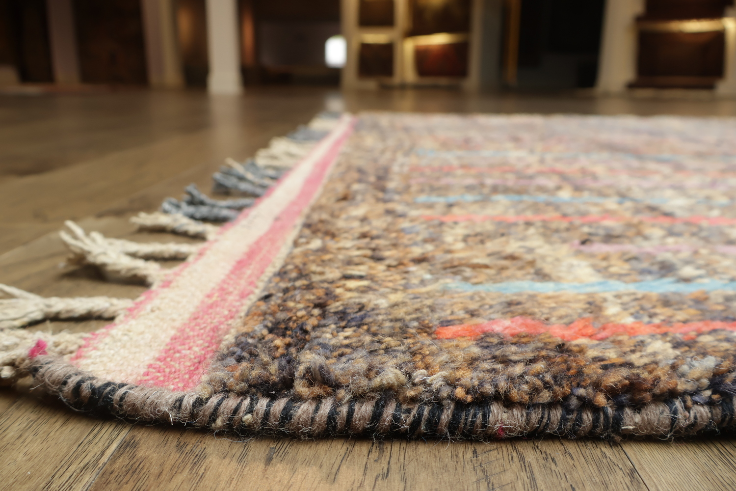 Artisan Handmade Authentic Moroccan Rug with Colorful Patterns 6x10