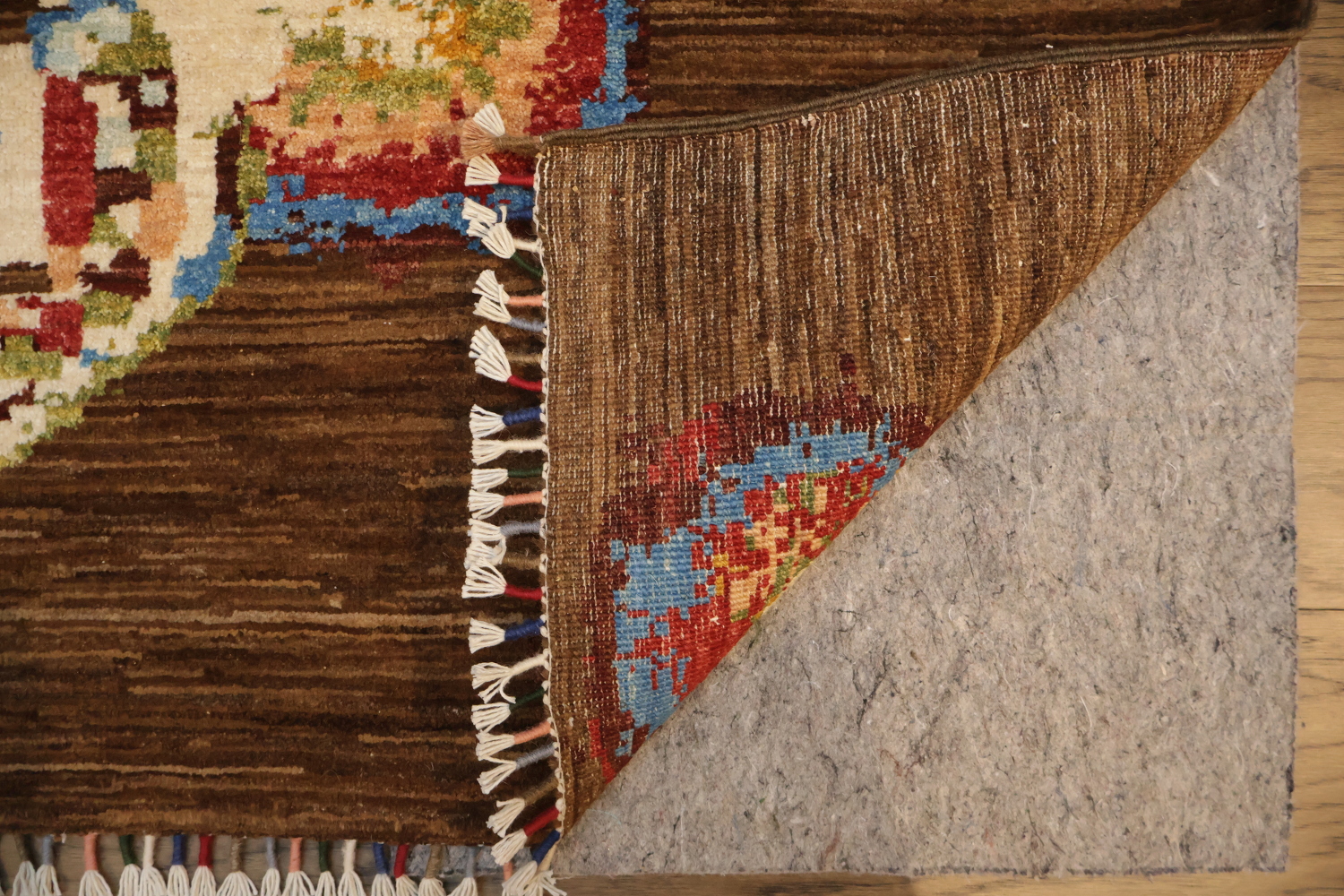 Colorful Butterfly and Earth Toned Abstract Rug for Elegance 6x8