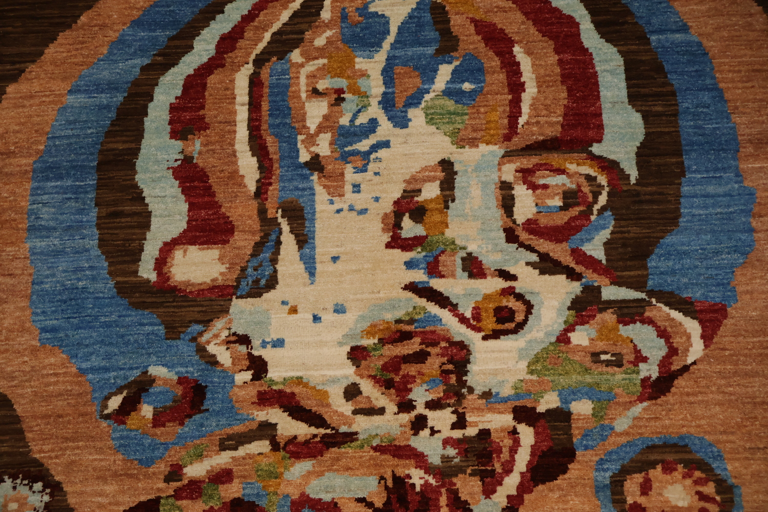 Colorful Butterfly and Earth Toned Abstract Rug for Elegance 6x8