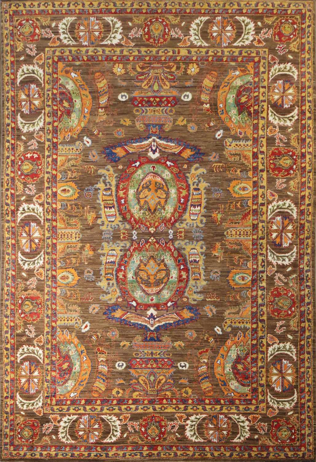 Vegetable Dye Ziegler Handmade Area Rug 6x9