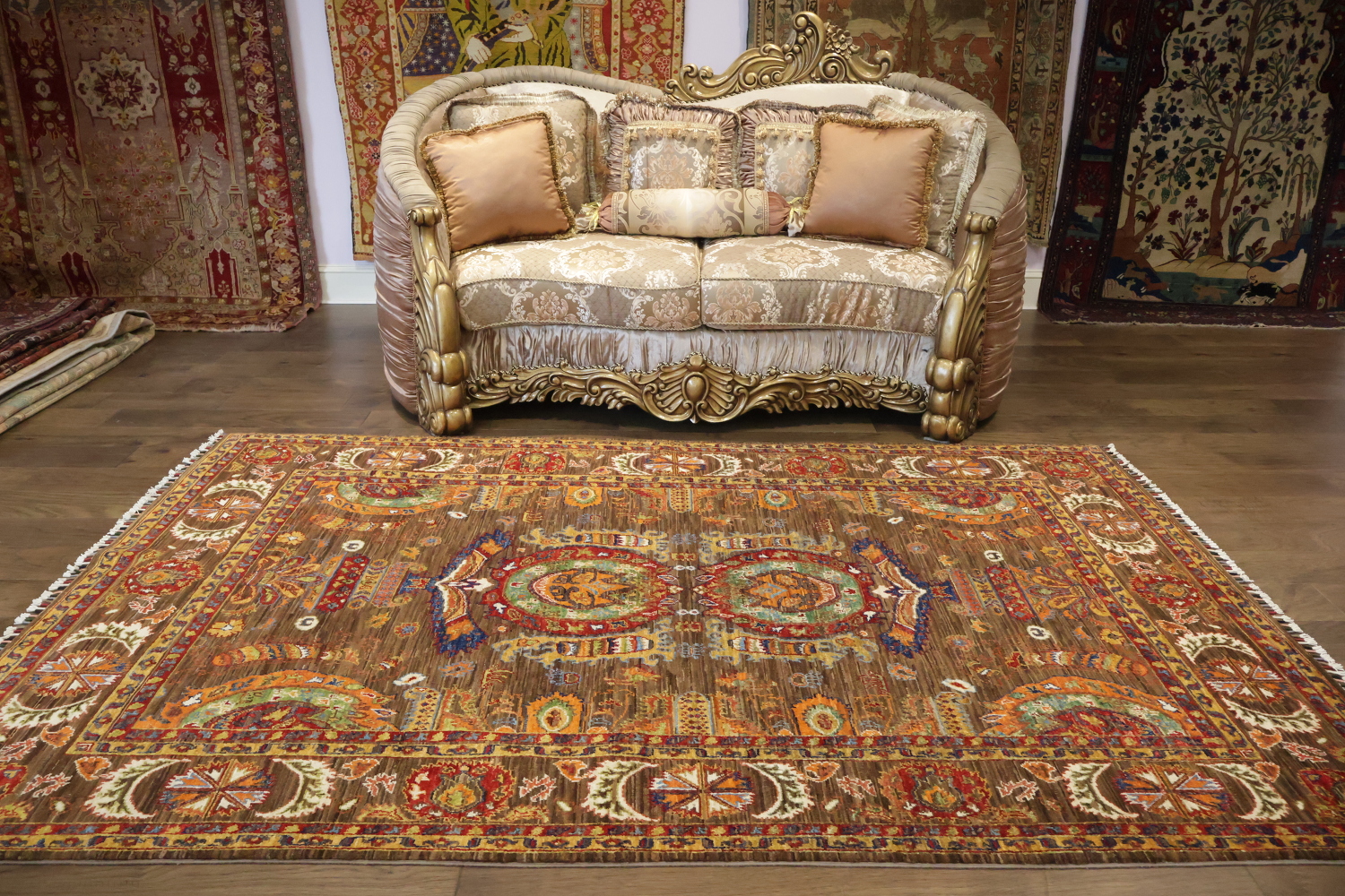 Vegetable Dye Ziegler Handmade Area Rug 6x9