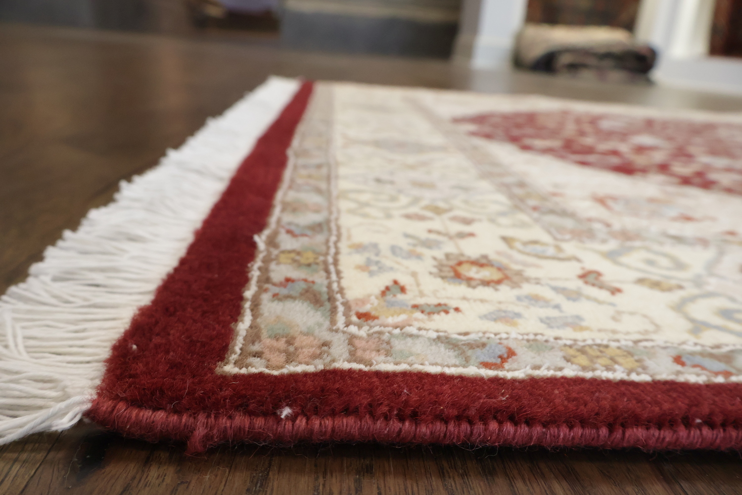 Vegetable Dye Tabriz Handmade wool Rug 4x6