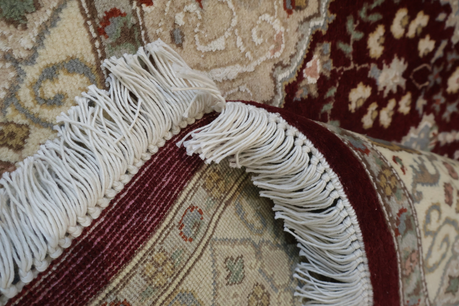 Vegetable Dye Tabriz Handmade wool Rug 4x6