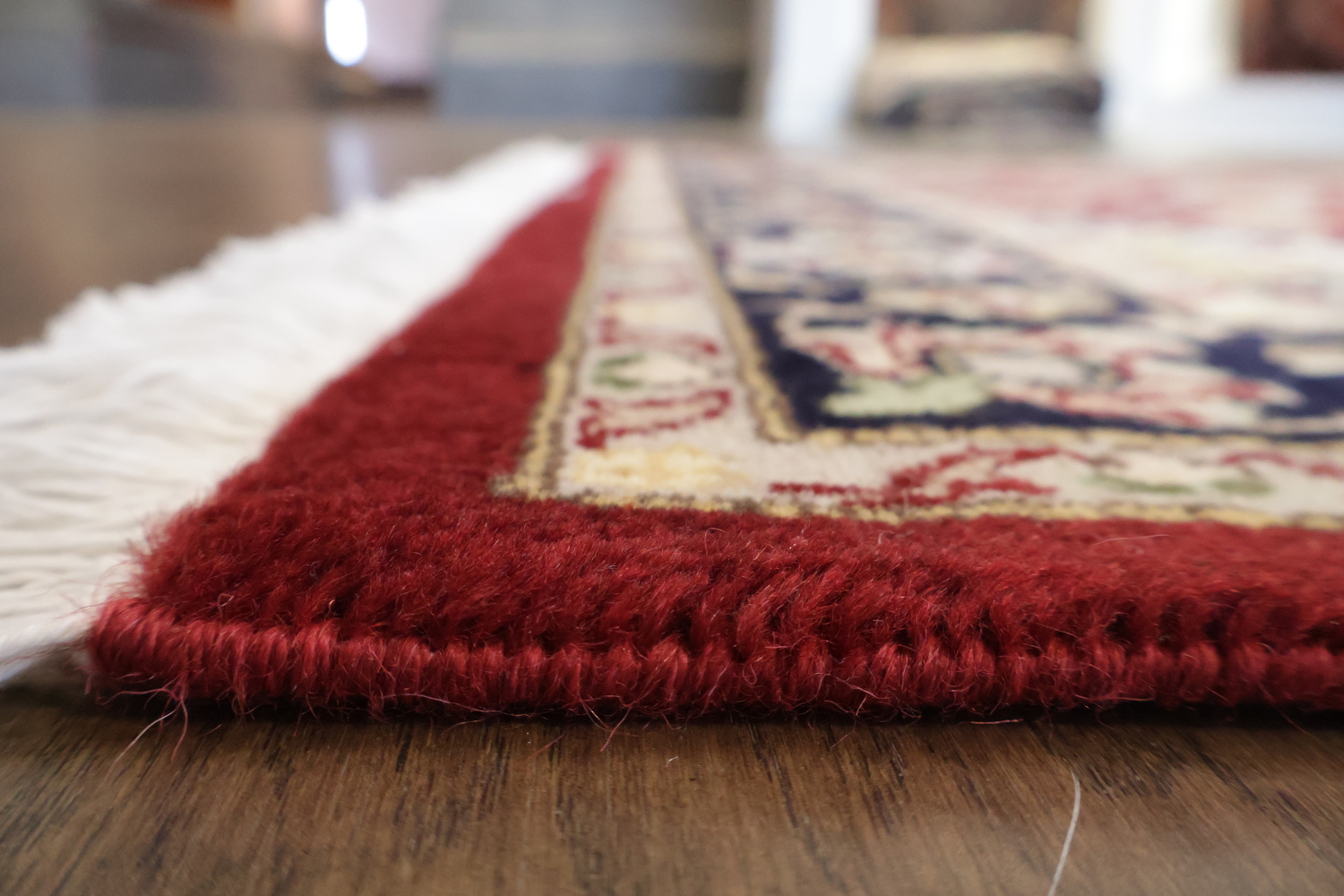 Vegetable Dye Nain Handmade Wool Area Rug 4x6