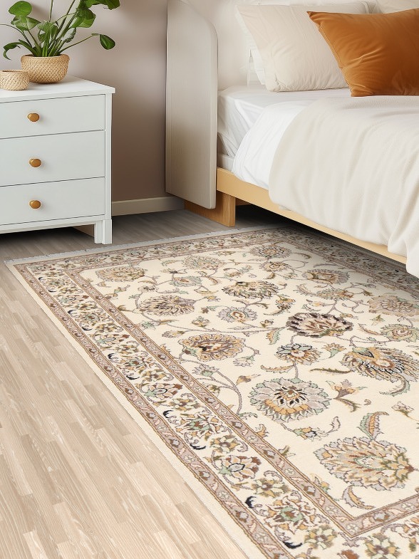 Vegetable Dye Tabriz Wool Area Rug 4x6