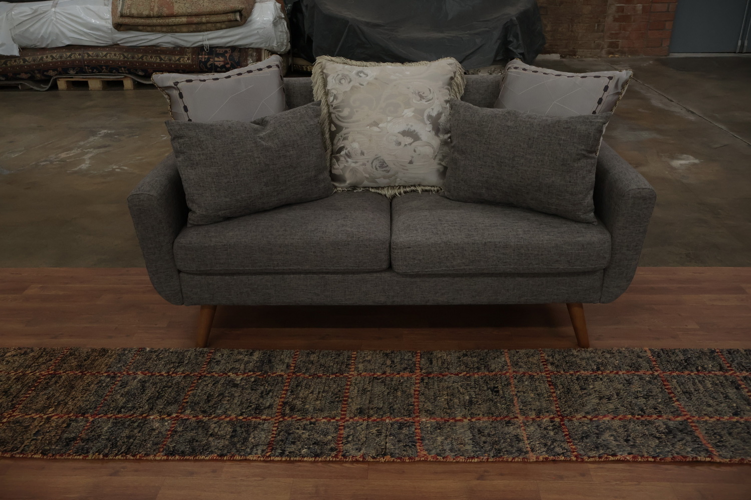 Handmade Moroccan Wool Runner Rug 2x17