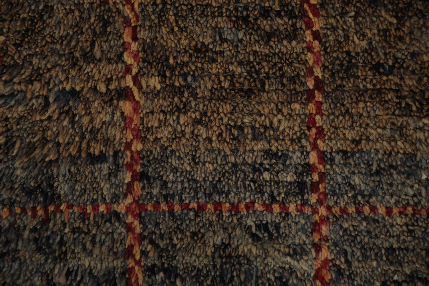 Handmade Moroccan Wool Runner Rug 2x17