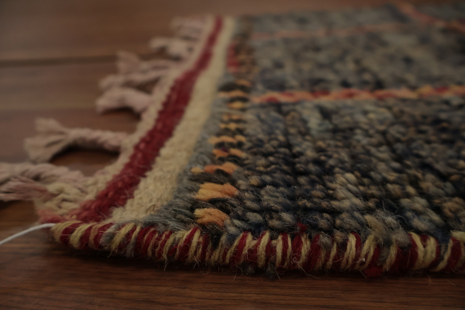 Handmade Moroccan Wool Runner Rug 2x17