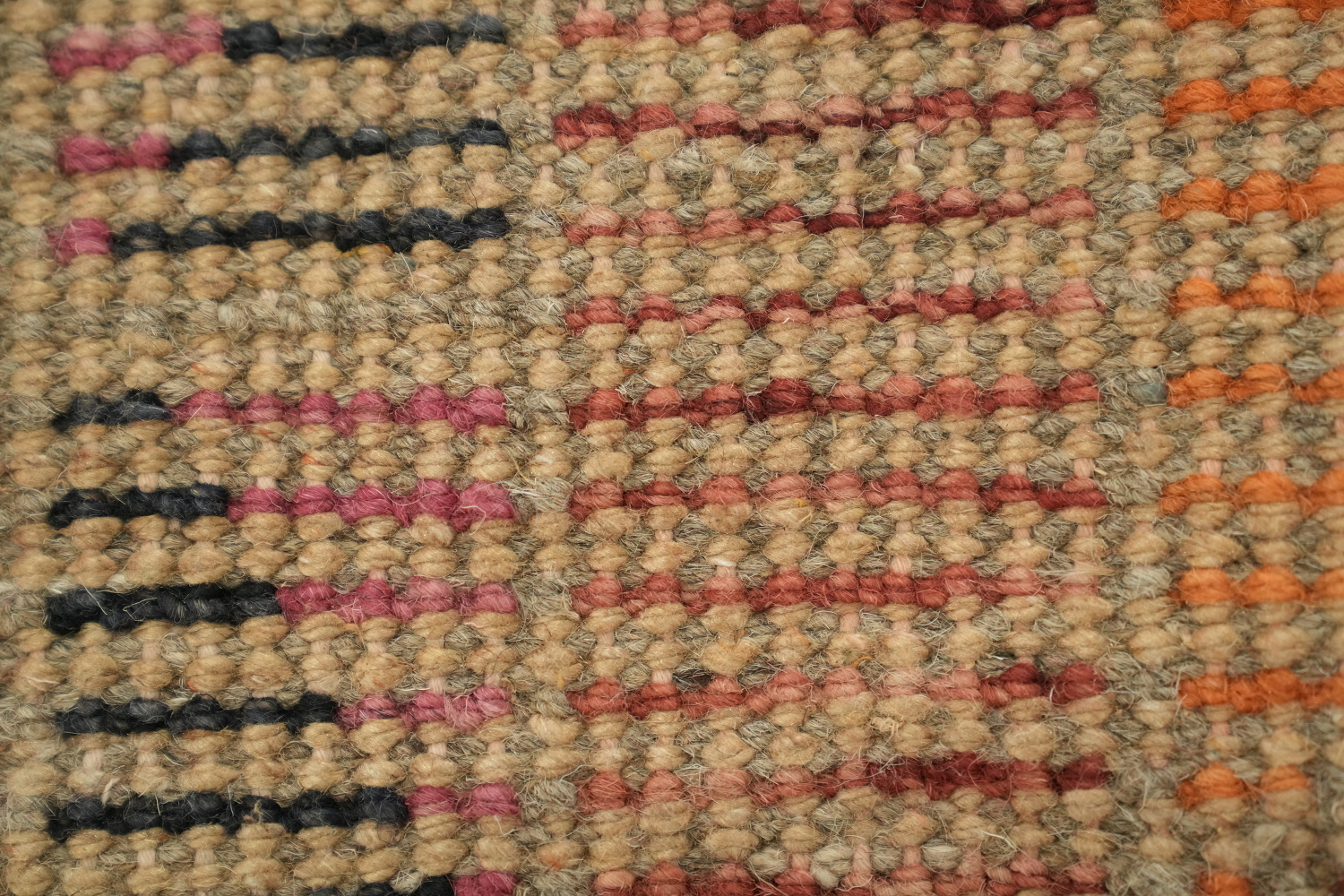Geometric Moroccan Wool Runner Rug 2x13