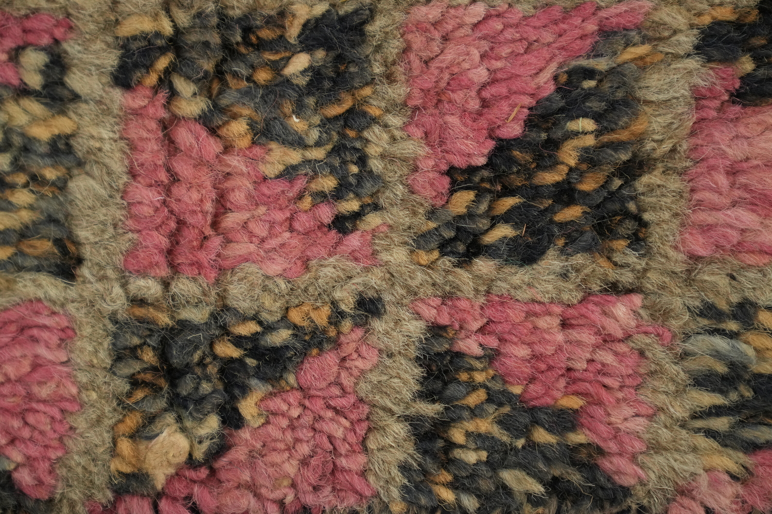Geometric Moroccan Wool Runner Rug 2x13