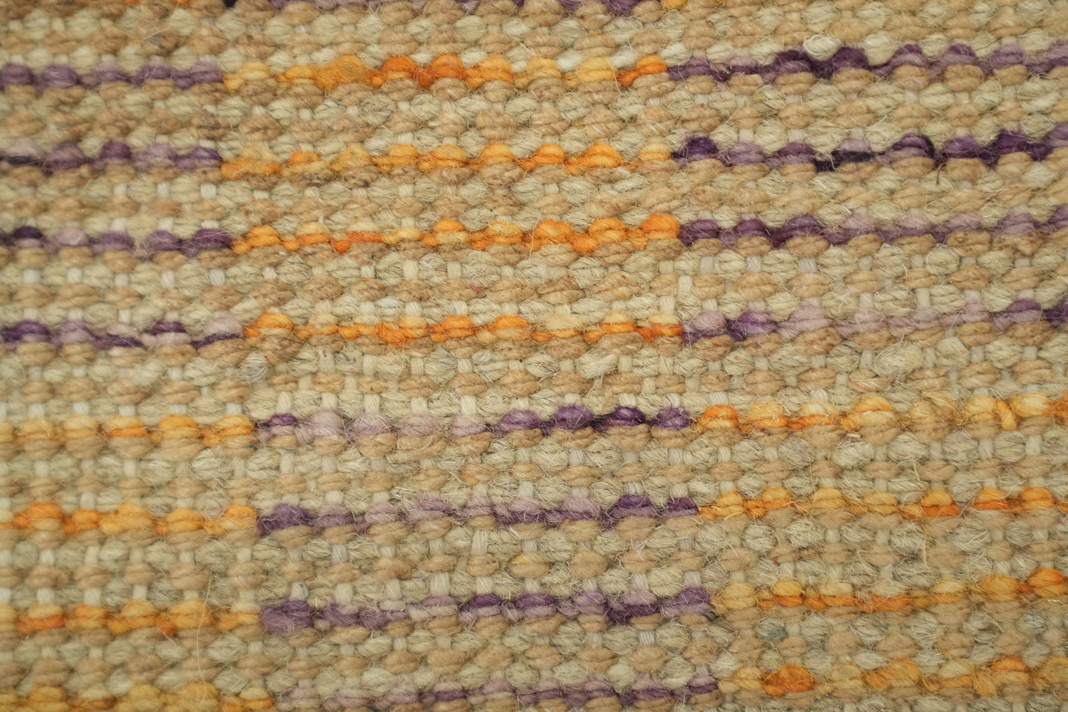 Checkered Moroccan Wool Runner Rug 3x13