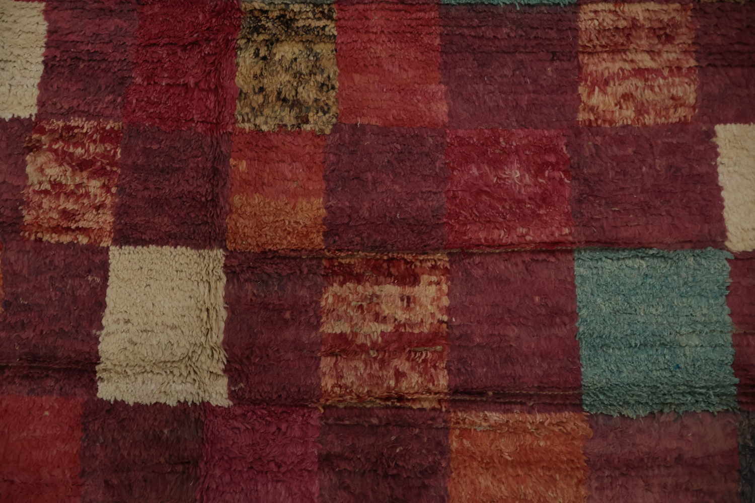 Colorful Mosaic Style Moroccan Area Rug 8x11 with Geometric Accents