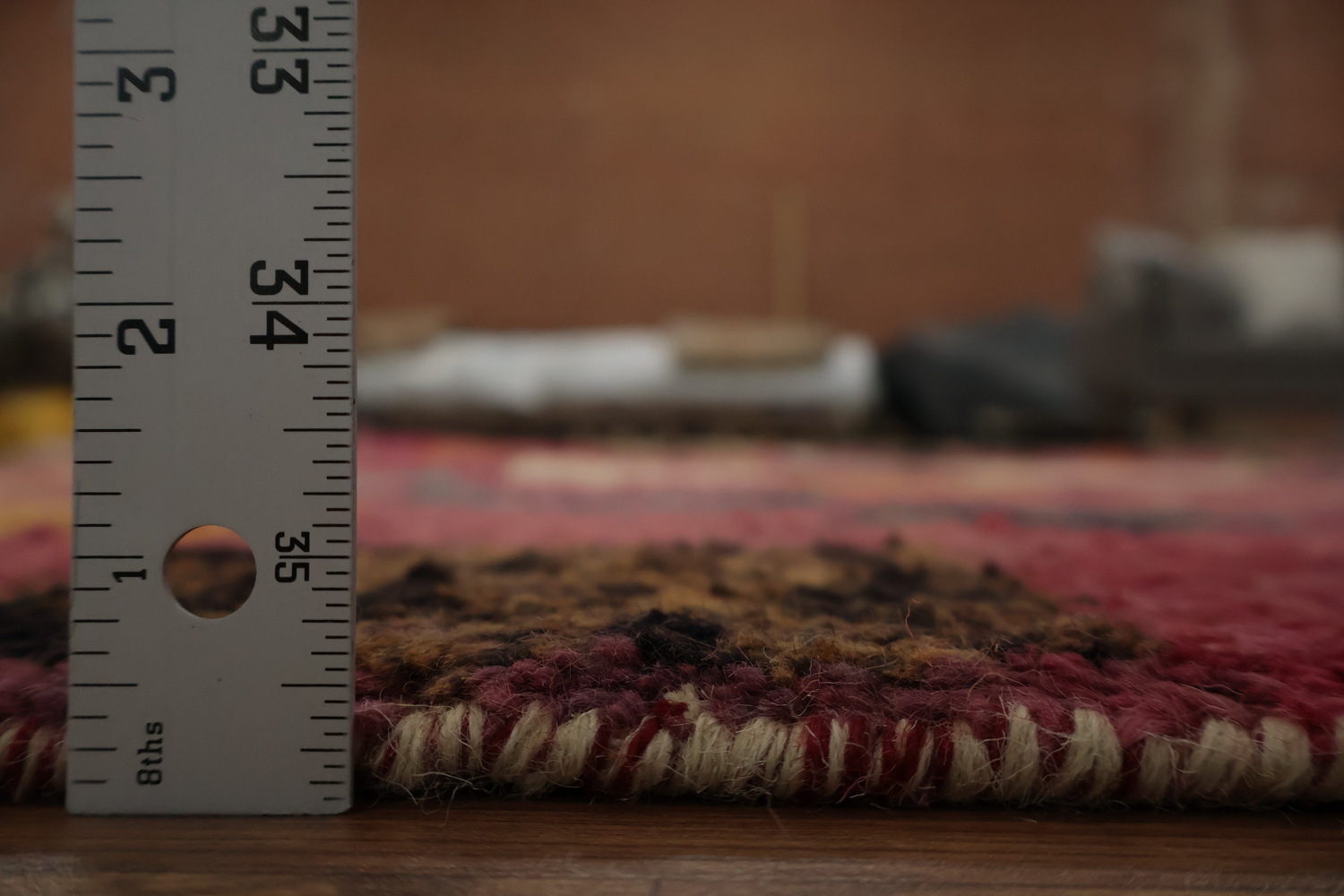 Colorful Mosaic Style Moroccan Area Rug 8x11 with Geometric Accents