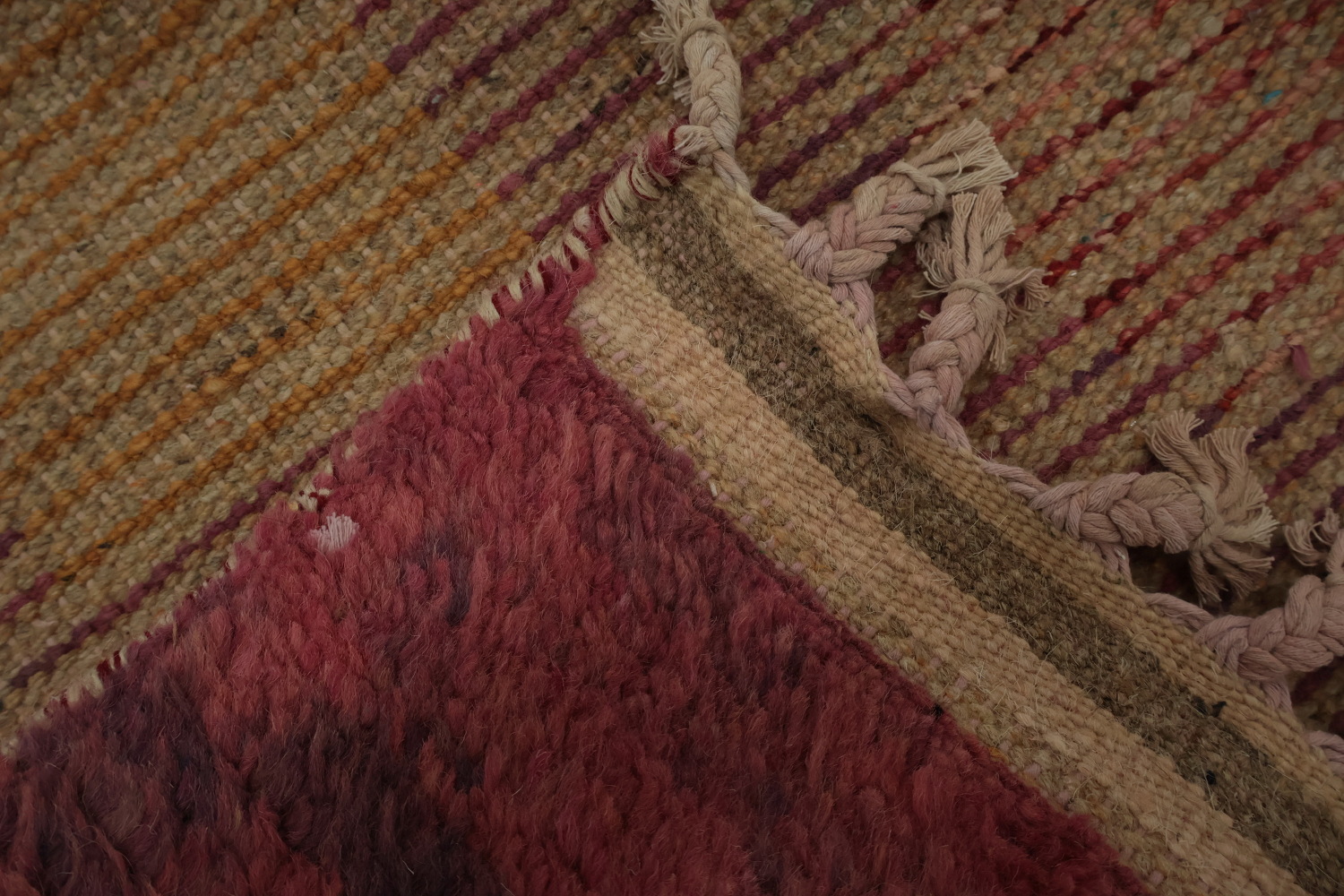 Colorful Mosaic Style Moroccan Area Rug 8x11 with Geometric Accents
