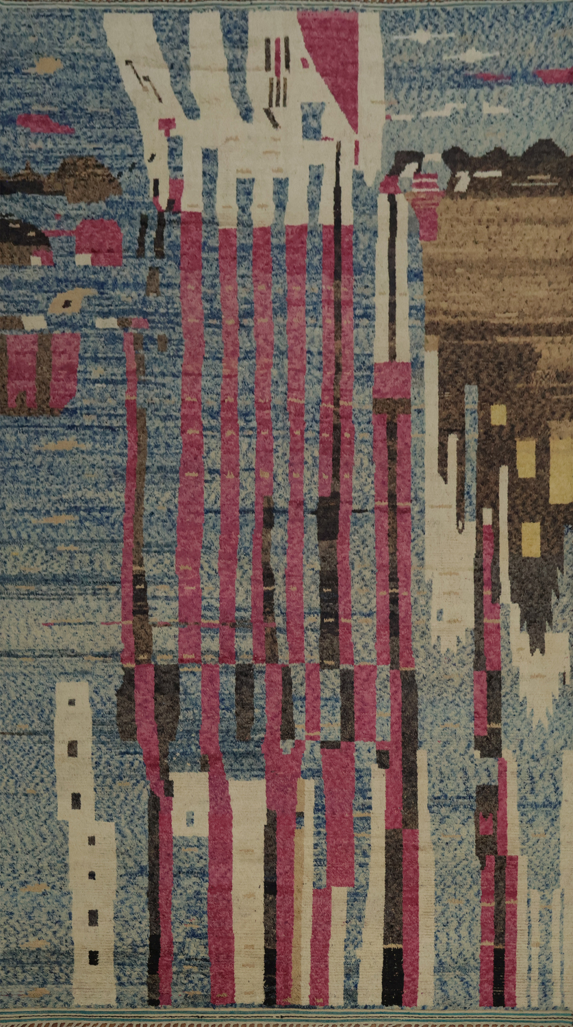 Extravagant and Bold Moroccan Large Rug 12x20 for Creative Decor