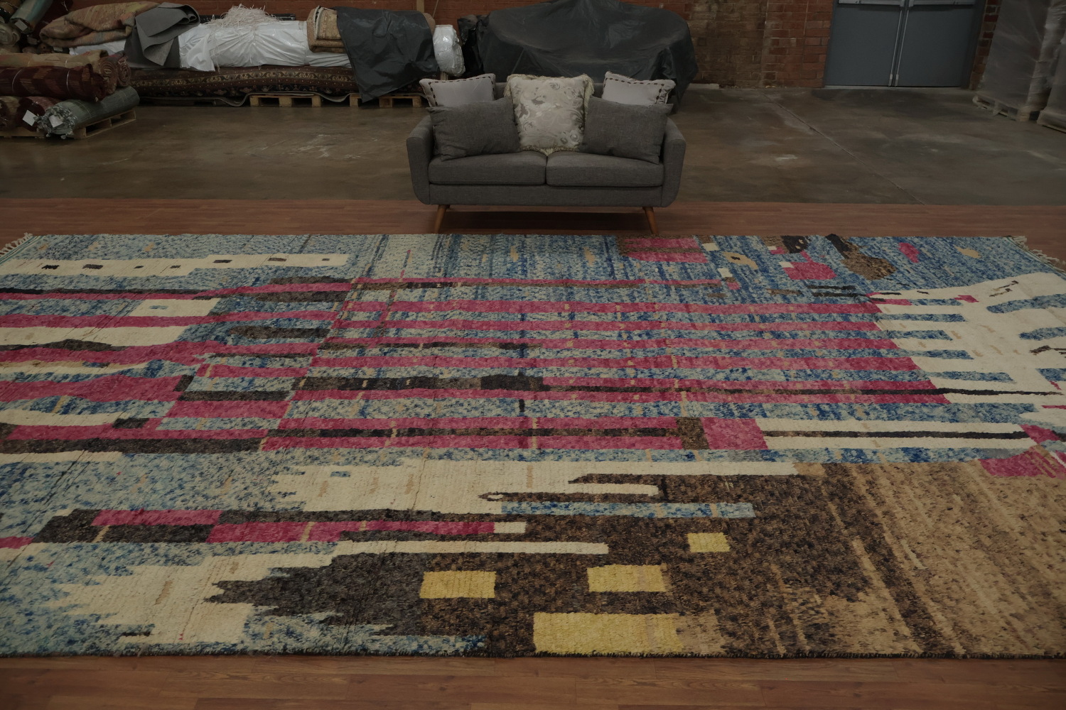 Extravagant and Bold Moroccan Large Rug 12x20 for Creative Decor
