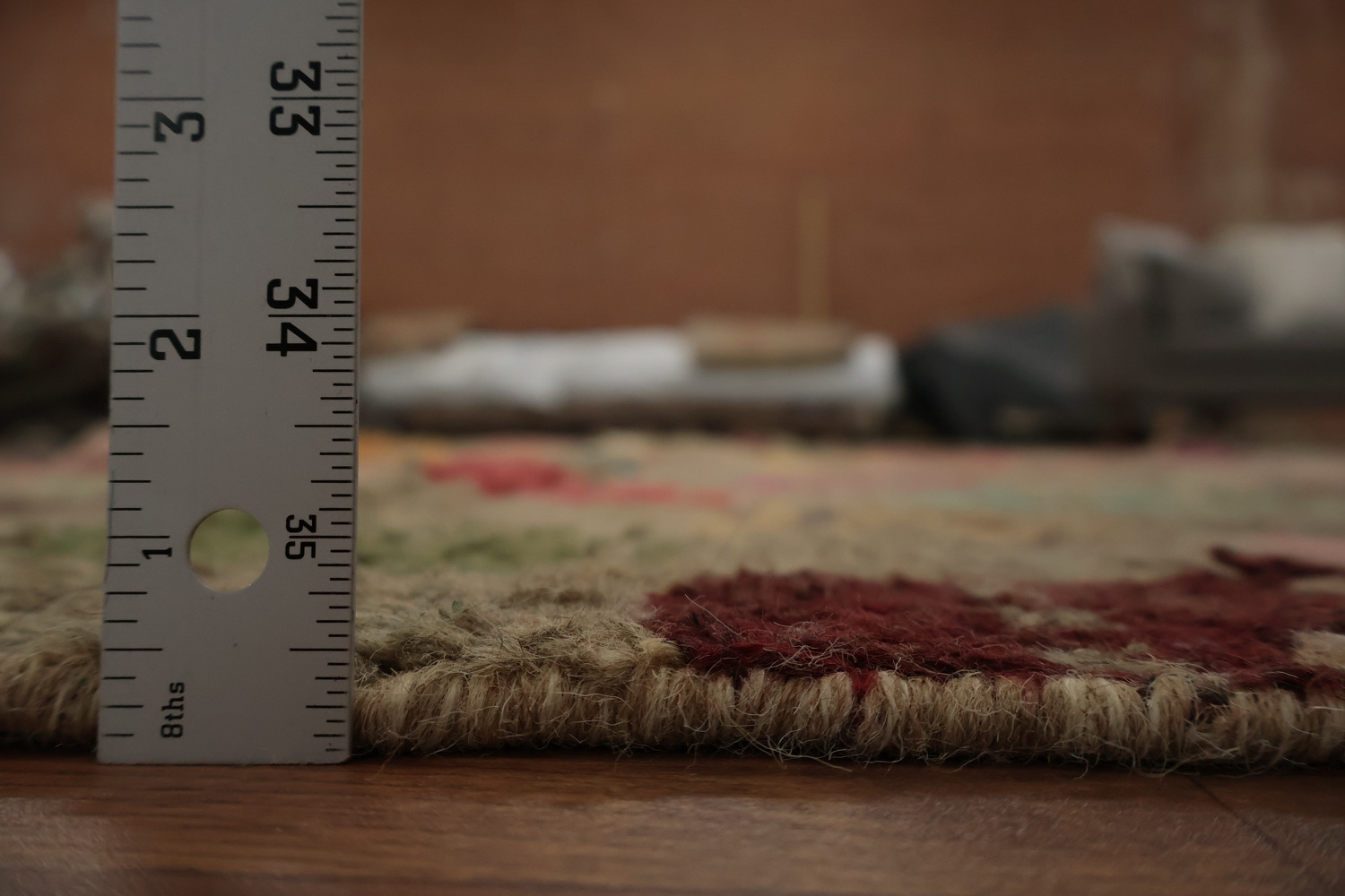 Checkered Moroccan Wool Area Rug 8x11