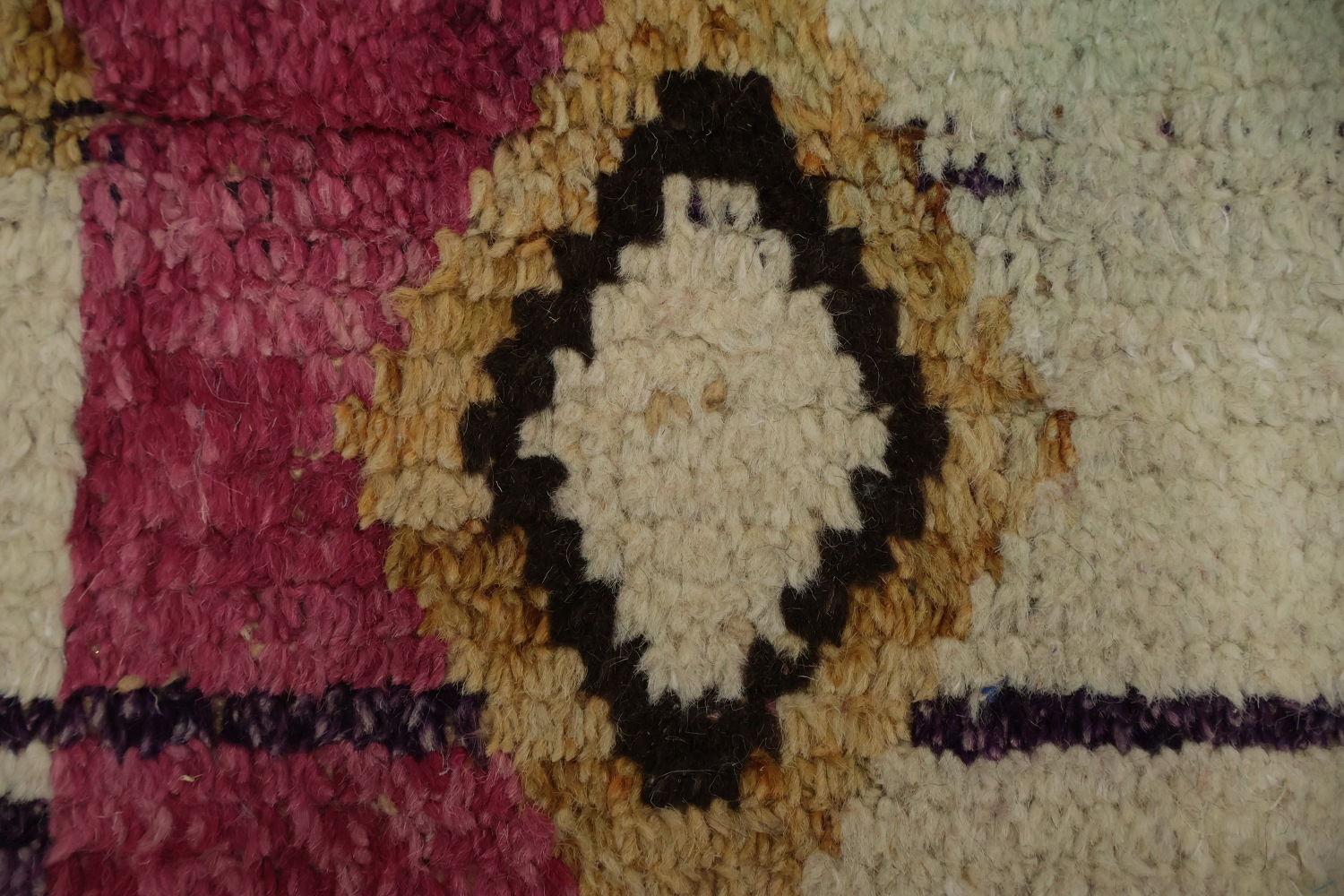 Brightly Colored Moroccan Large Rug 10x14 with Geometric Patterns