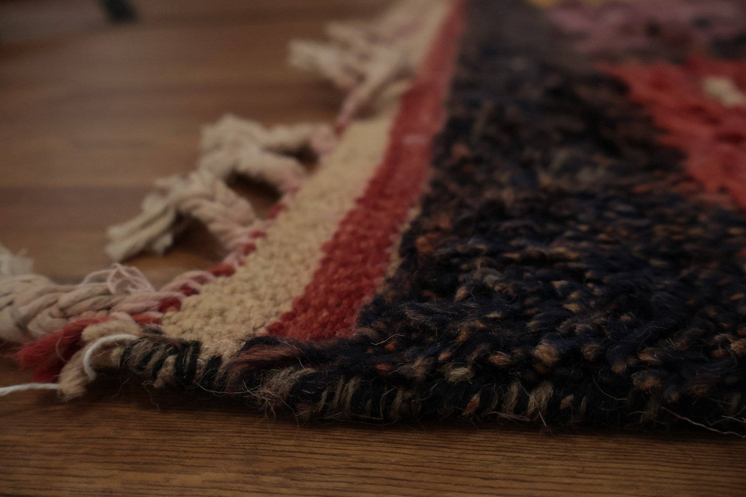 Handmade Moroccan Wool Area Rug 7x11