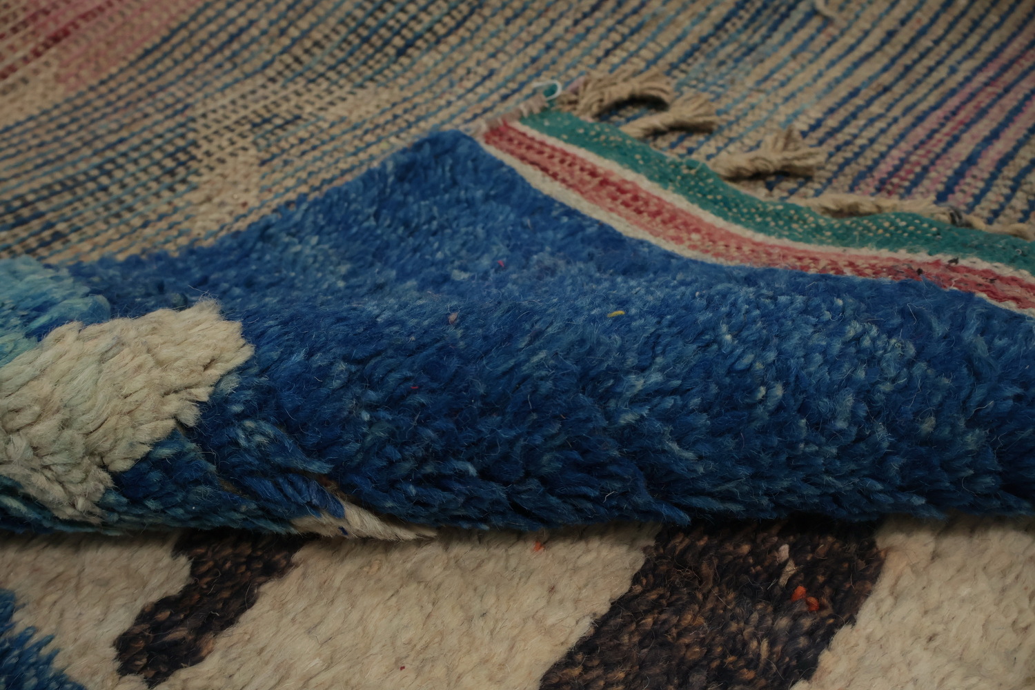 Abstract Multicolor Moroccan Large Rug 12x19 for Modern Living Spaces