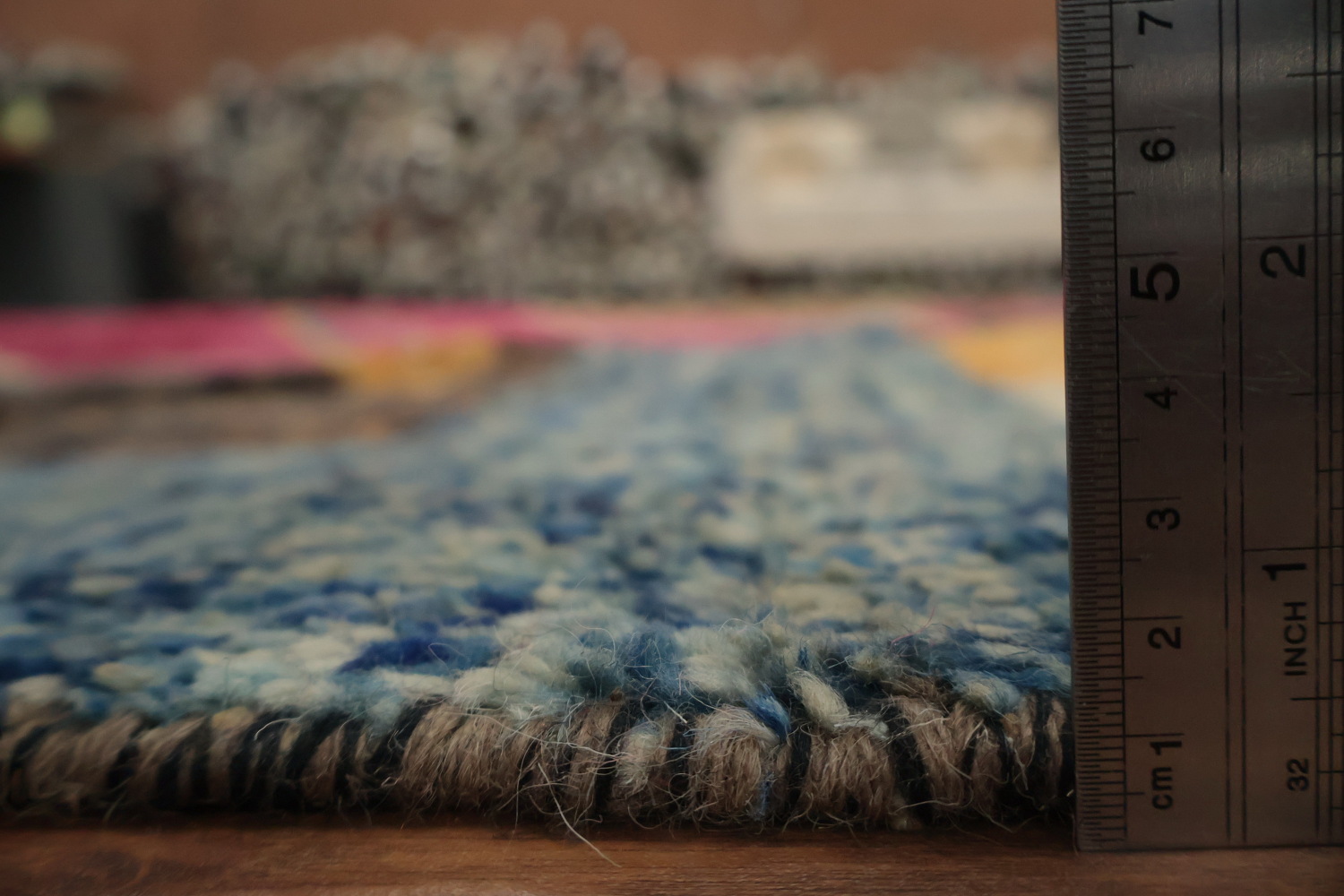 Multicolor Moroccan Large Rug 12x16 with Abstract Artistic Flair