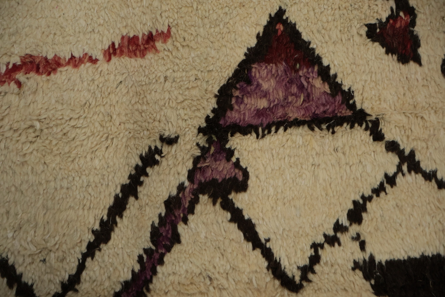 Artistic Moroccan Wool Area Rug 9x13 with Colorful Earthy Hues