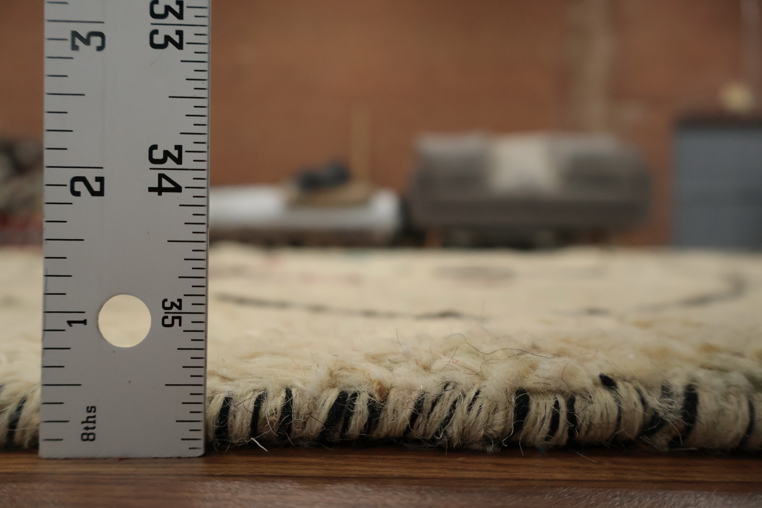 Artistic Moroccan Wool Area Rug 9x13 with Colorful Earthy Hues