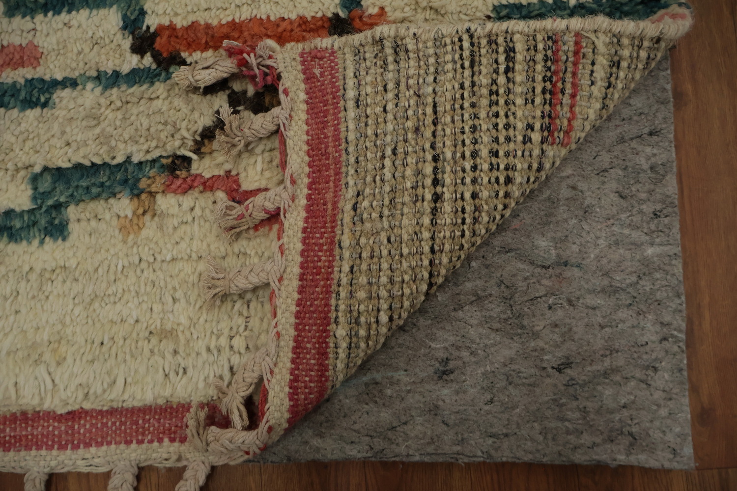 Abstract Moroccan Large Area Rug 9x13 with Colorful Accents