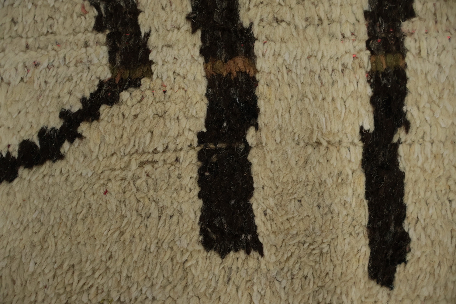Abstract Moroccan Large Area Rug 9x13 with Colorful Accents