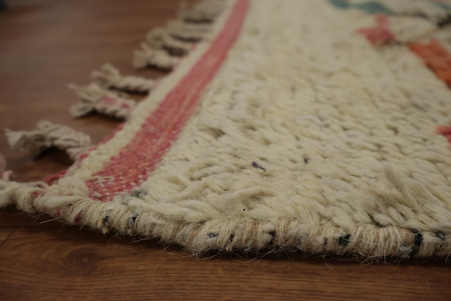Abstract Moroccan Large Area Rug 9x13 with Colorful Accents