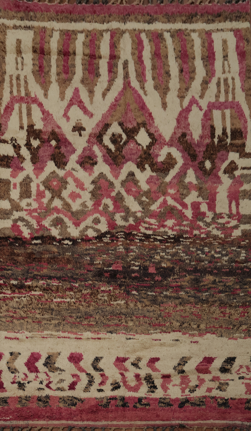 Wool Moroccan Handmade Area Rug 7x11