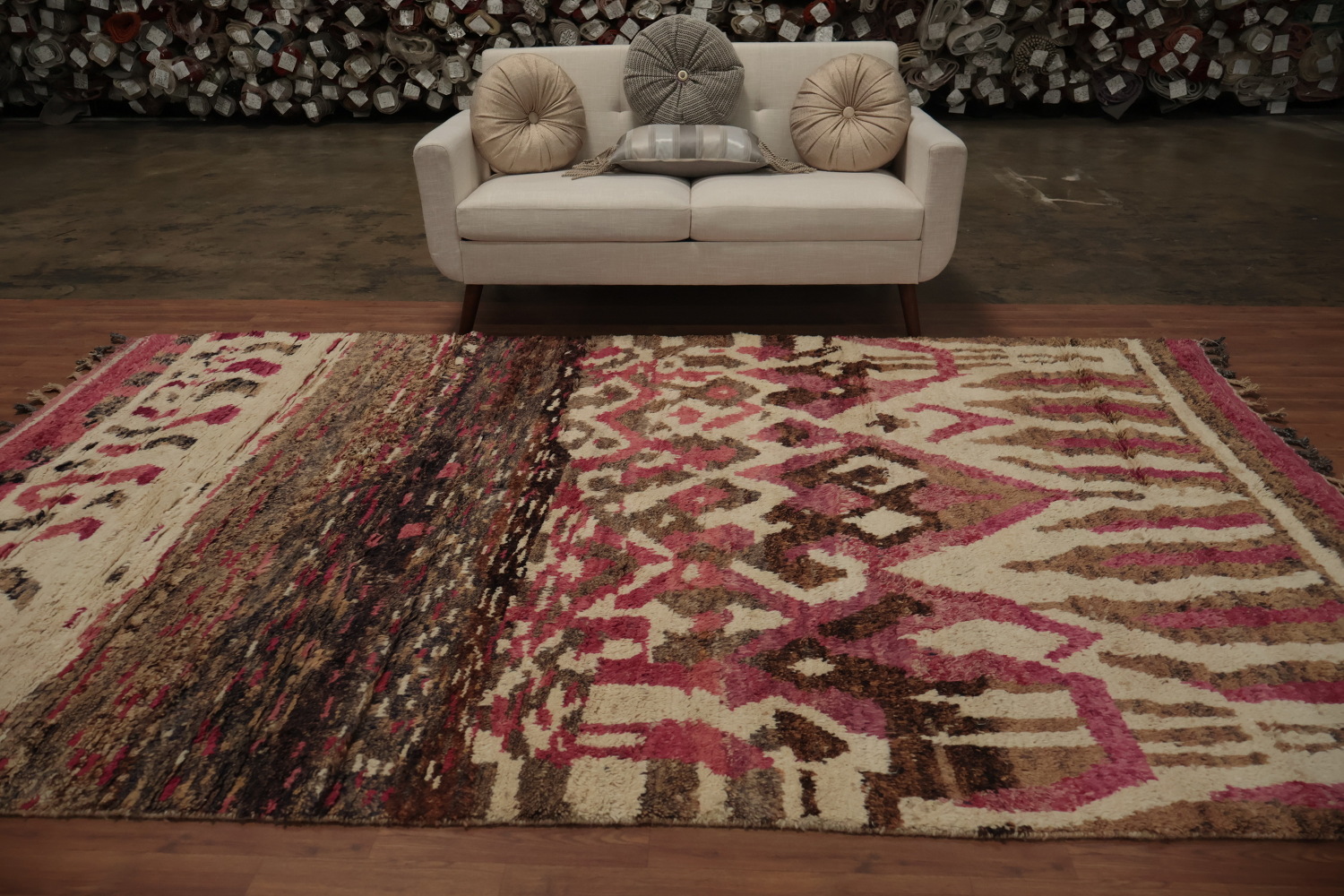 Wool Moroccan Handmade Area Rug 7x11