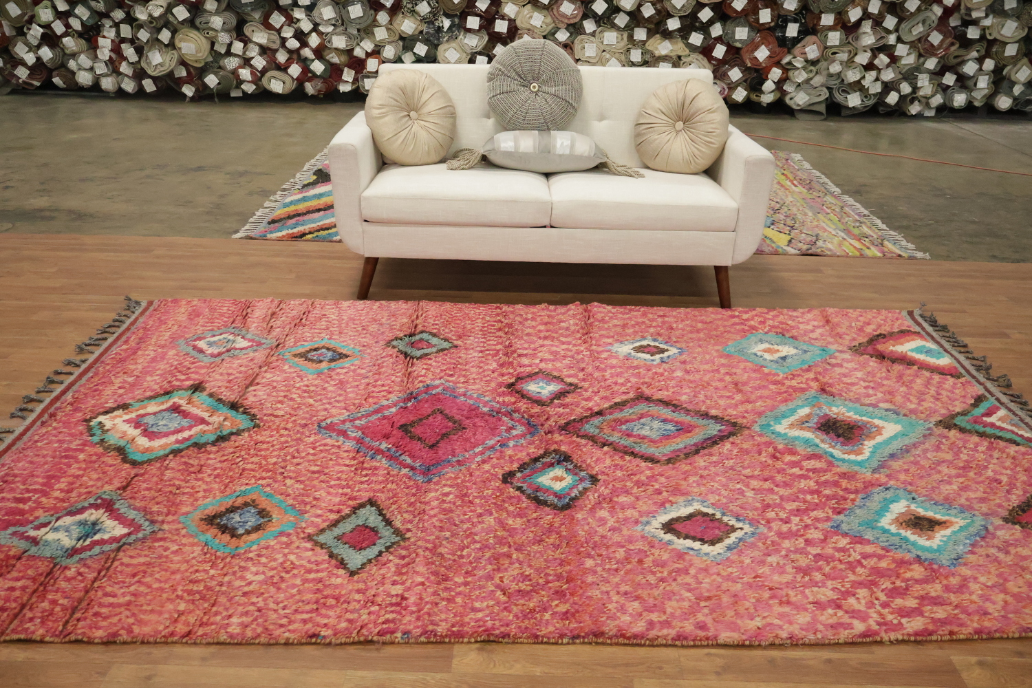 Geometric Moroccan Handmade Area Rug 6x10