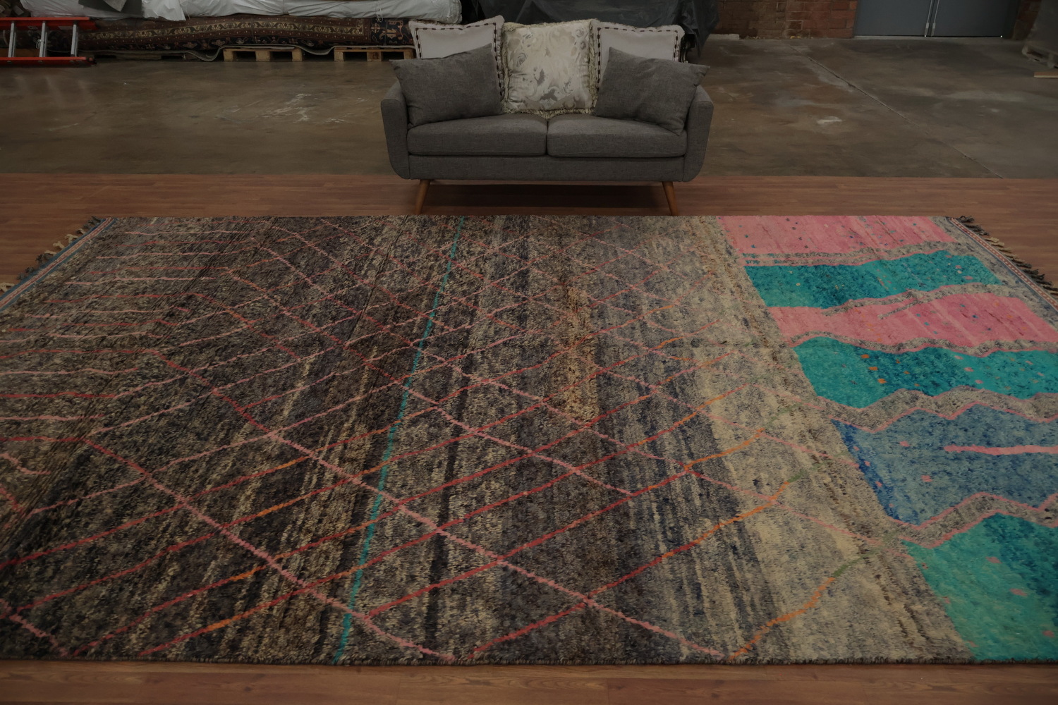 Large Wool Moroccan Handmade Rug 10x15