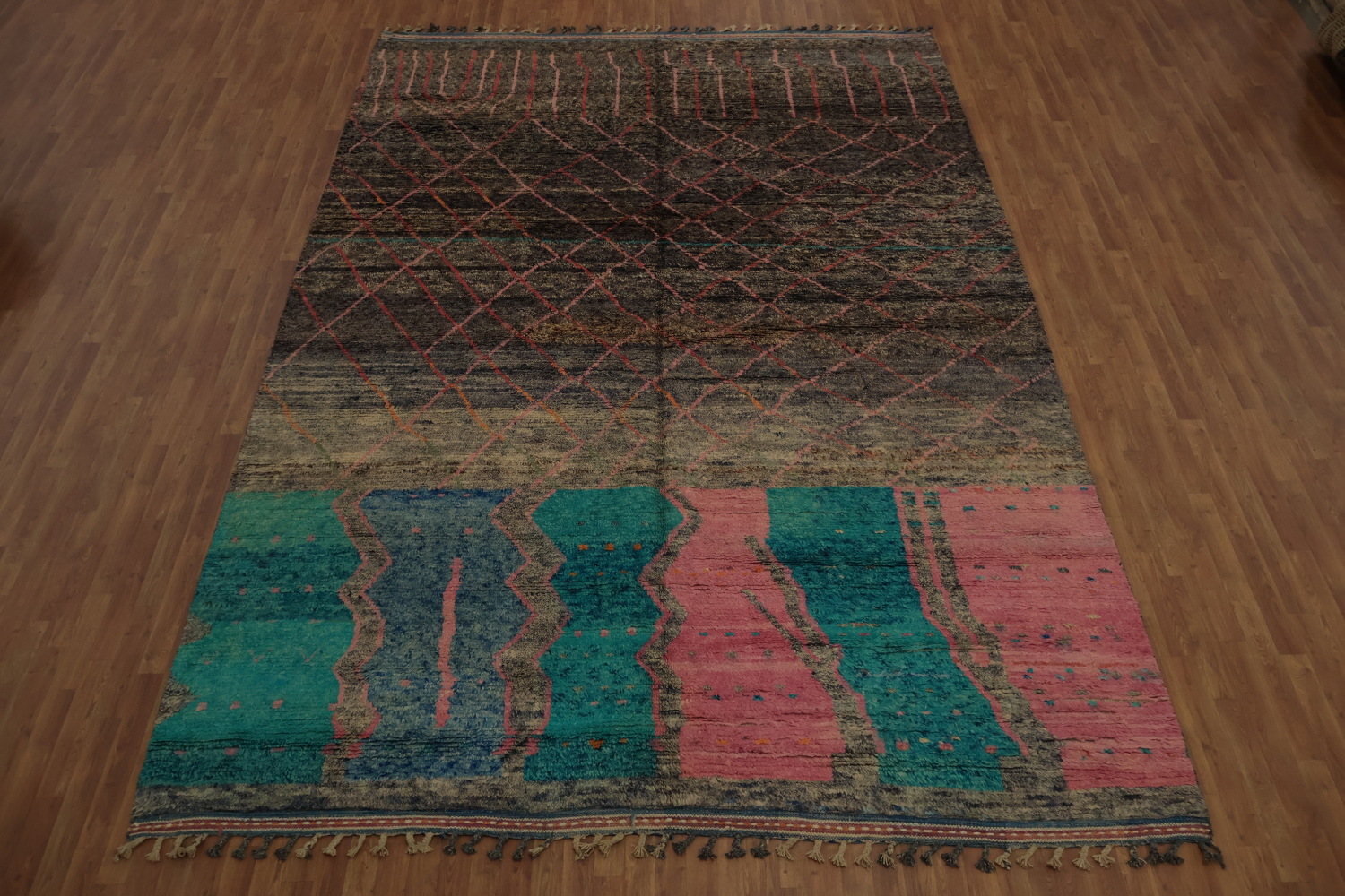 Large Wool Moroccan Handmade Rug 10x15