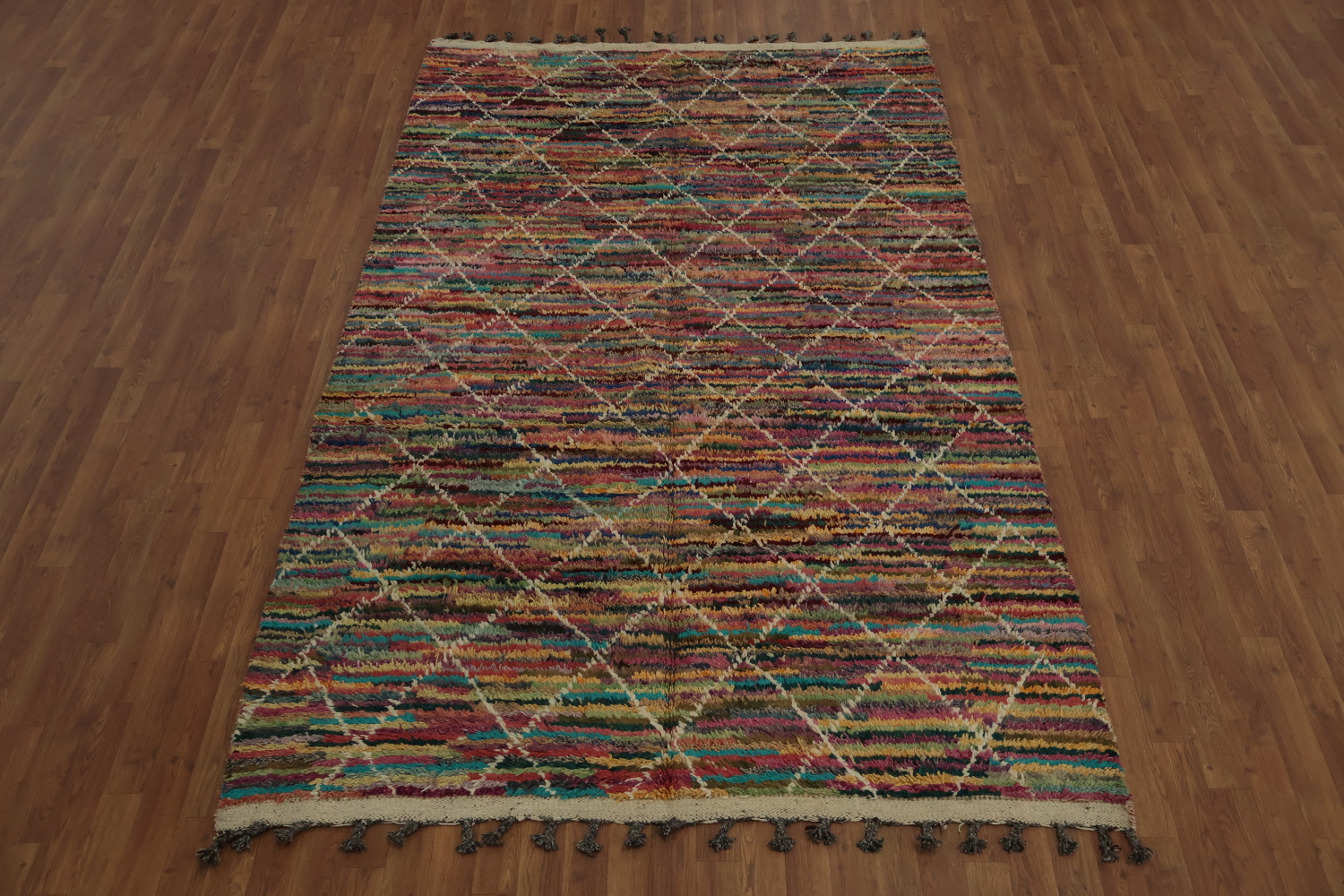 Trellis Moroccan Wool Area Rug 6x10