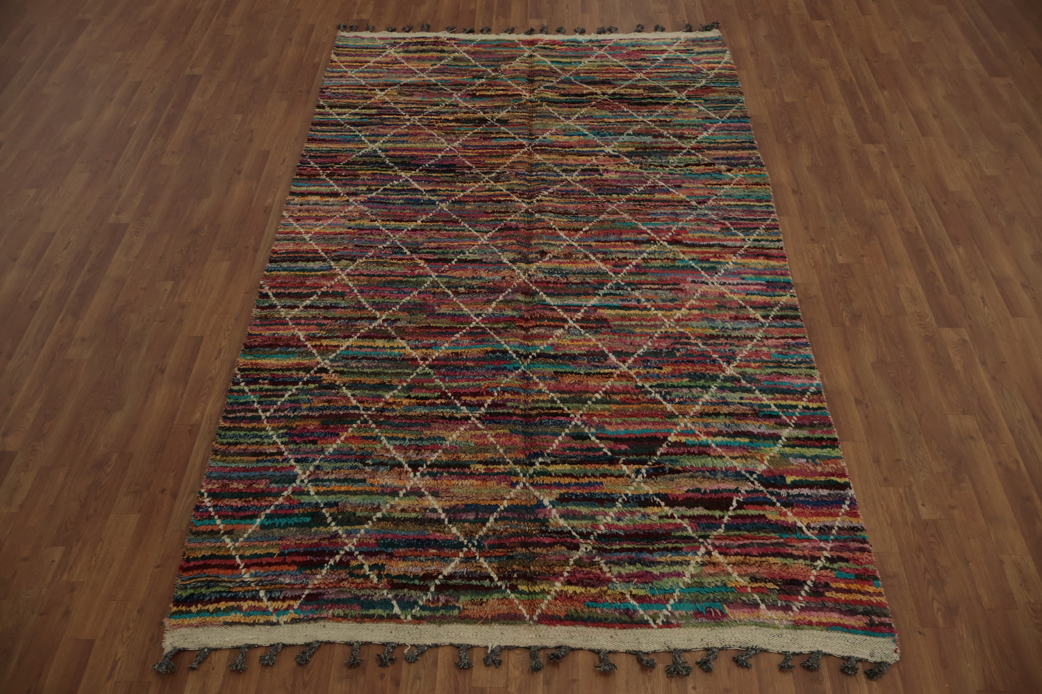 Trellis Moroccan Wool Area Rug 6x10