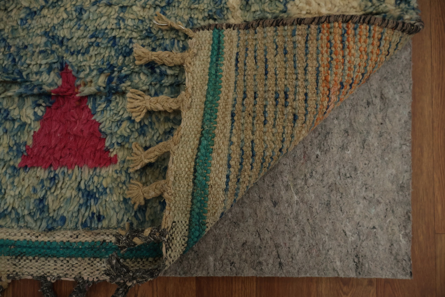Blue Diamond Moroccan Area Rug 8x11 for Vibrant Home Decor