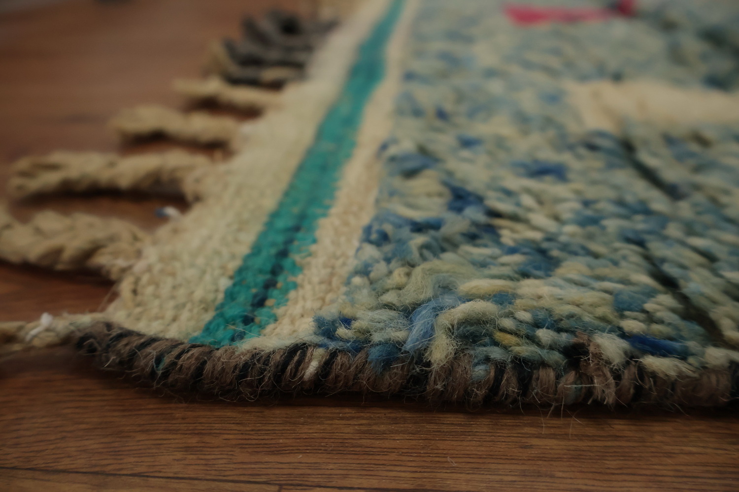 Blue Diamond Moroccan Area Rug 8x11 for Vibrant Home Decor