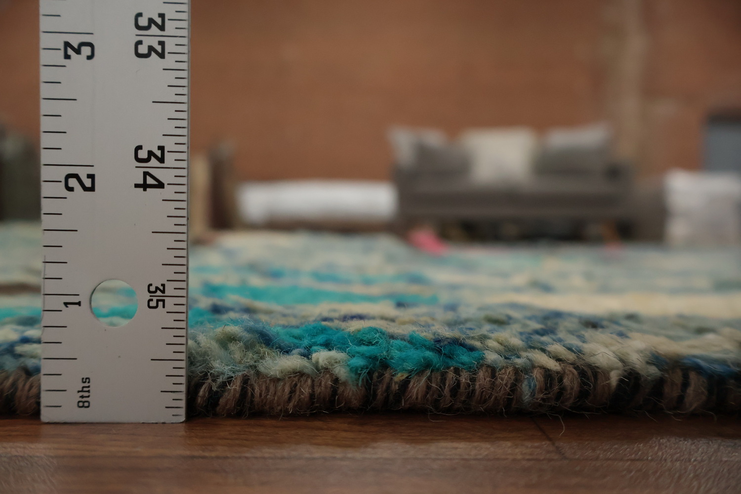Blue Diamond Moroccan Area Rug 8x11 for Vibrant Home Decor