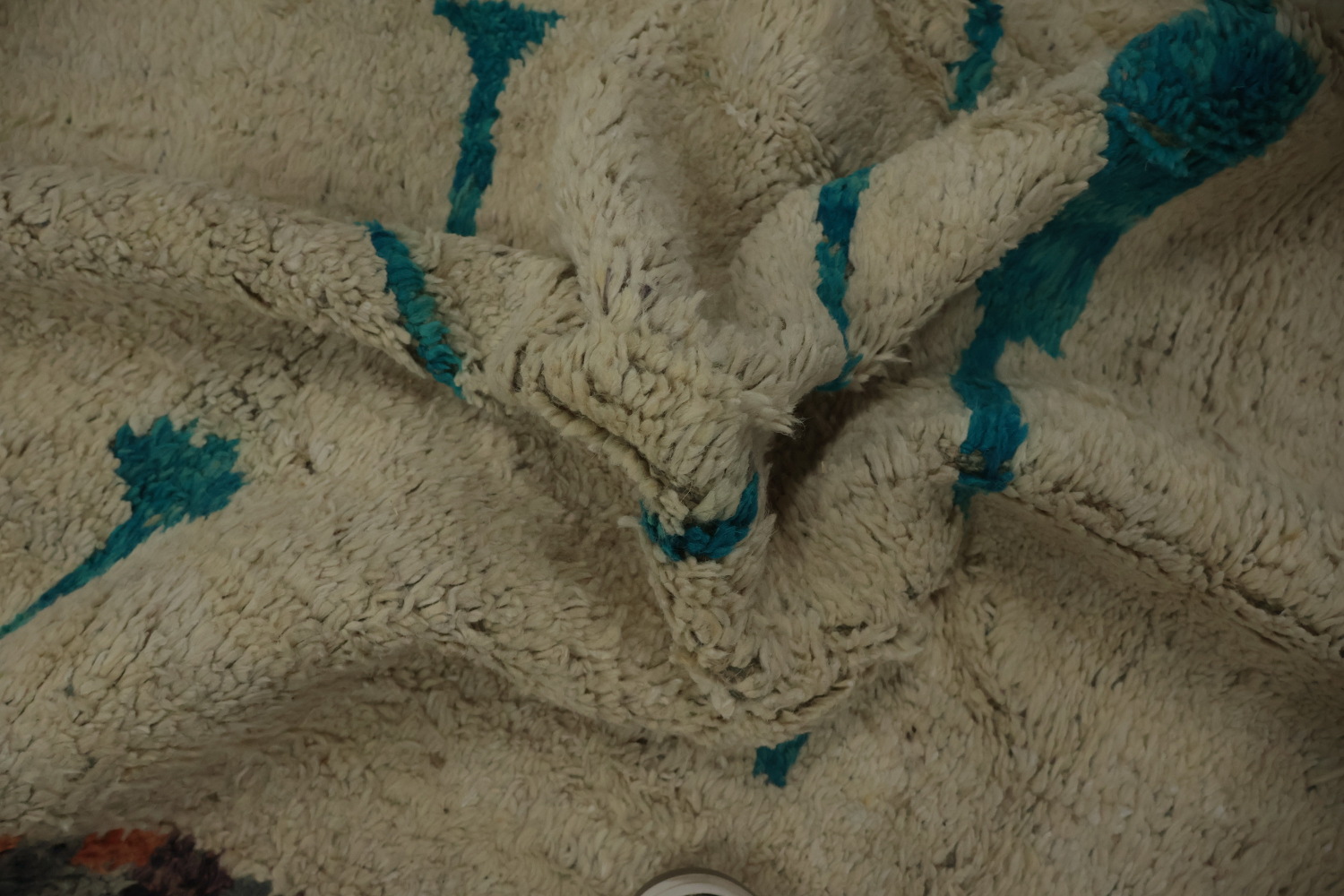 Moroccan Wool Area Rug 7x11 in Muted and Earthy Color Palette