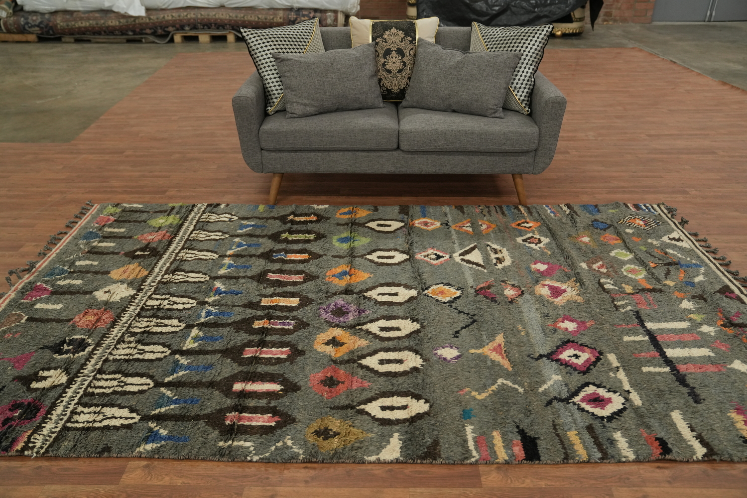 Tribal Moroccan Handmade Area Rug 6x10
